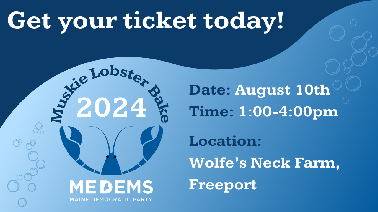 Muskie Lobster Bake 2024 Get your ticket today! Date: August 10th. Time:1:00-4:00pm. Location: Wolfe's Neck Farm, Freeport